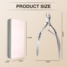 Biglumin Nagelknipser - Nagelzangen für tief Eingewachsene Fußnägel aus Edelstahl für eingewachsene Fußnägel und Fingernäge Dicke und durch Pilzbefall Nagelzange, Metall Geschenkboxen. (Silber)