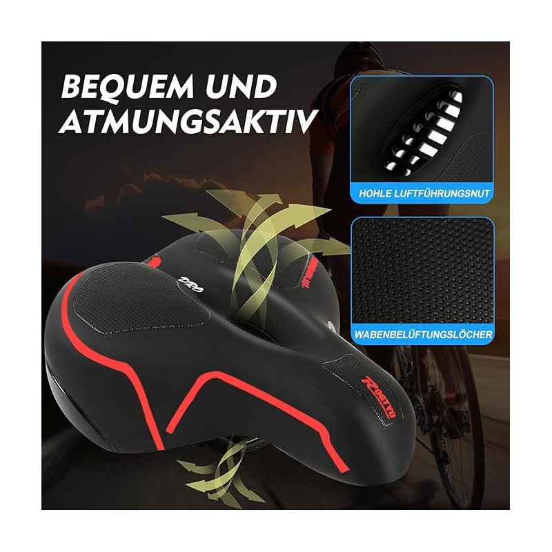 ROGTYO Bicycle Saddle Gel Bicycle Seat Pro 2.0 Wide Soft