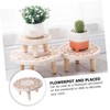 Mipcase 1pc European Style Carved Flowerpot Holder Plant Display Stand