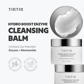 TIRTIR – Balsamo Desmaquillante Hydro Boost Enzyme 50 ml – elimina maquillaje waterproof, limpieza de poros con niacinamida y enzimas – skincare coreano cleansing balm, apto para piel sensible.