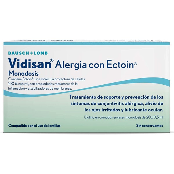Vidisan Alergia Con Ectoin Monodosis 20 x 0.5ml