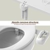Left Handed Bidet Attachment for Toilet - Self-Cleaning control panel