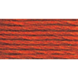 DMC 117-900 6 Strand Embroidery Cotton Floss, Dark Burnt Orange, 8.7-Yard
