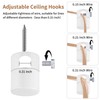 Adcssynd 6 Pack Upgrade Version Ceiling Hooks for Hanging Lights,