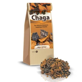 Chaga Mushroom Coarsely Ground Wild Collected Gently Dried Vegan Brochure with Many Recipes