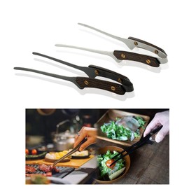 aninako Camping Tongs, BBQ Tongs, 304 Stainless Steel, Freestanding, Barbecue Tongs, Cookware Utensils, Snow Peak, Burn-proof, Tongs, Fire Scissors, Lightweight, Heat Resistant, Outdoor Tableware