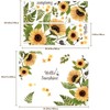 Sunflower Wall Stickers 3D Yellow Flower Wall Decals, Peel and