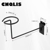 CNQLIS 6 Pcs Hat Racks, Slat Wall Motorcycle Helmet Bicycle