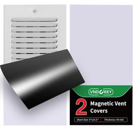 VNDUEEY Magnetic Vent Covers, 8 x 15.5 inch, 2 Pack Strong Vent Covers for Home Floor Standard Air Registers, Wall, Ceiling Vents, Air Vent Covers for RV, Home HVAC and AC Vents