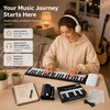 49-Key Roll Up Piano Keyboard for Beginners – Portable Foldable