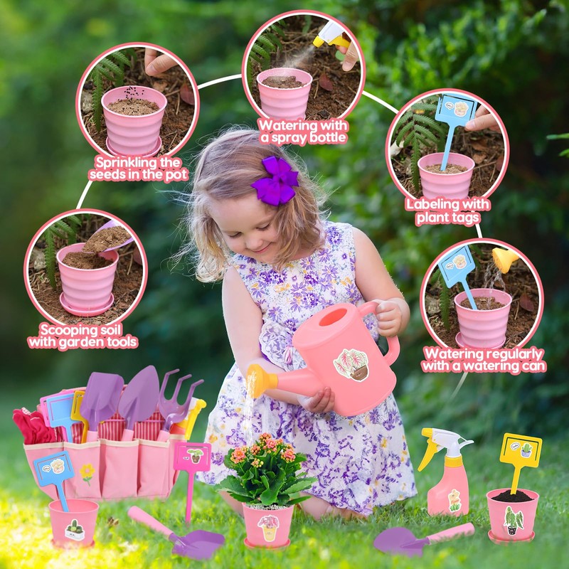 cute stone Nursery Tools Pink