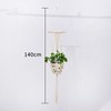 WeedGuard Outdoor Plant Hanger Macrame – Handcrafted Knotted Lifting Rope