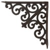 Import Wholesales Cast Iron Wall Shelf Bracket Ornate Curl Pattern