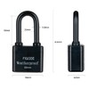 FIGODE® Outdoor Waterproof Padlock, Large Heavy Duty Sturdy Covered Laminated