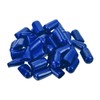 uxcell Rubber End Caps, 100Pcs Round Screw Thread Protector 10.5mm Dia Bolt Cap Covers Hole Plugs for Tubing Pipe Rod Nut Furniture, Blue