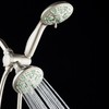 AquaDance Antimicrobial/Anti-Clog High-Pressure 30-setting Dual Head Combination Shower with Microban