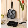 4-Cup Non-Stick Aluminum Egg Pan – BPA-Free Coating for Healthy
