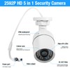 Fuers 5MP Security Camera with Power Supply for DVR, Wired
