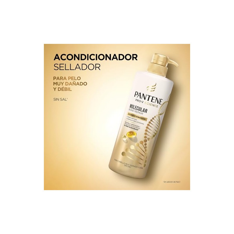 Pantene PRO-V Science Acondicionador Molecular Bond Repair para Cabello muy