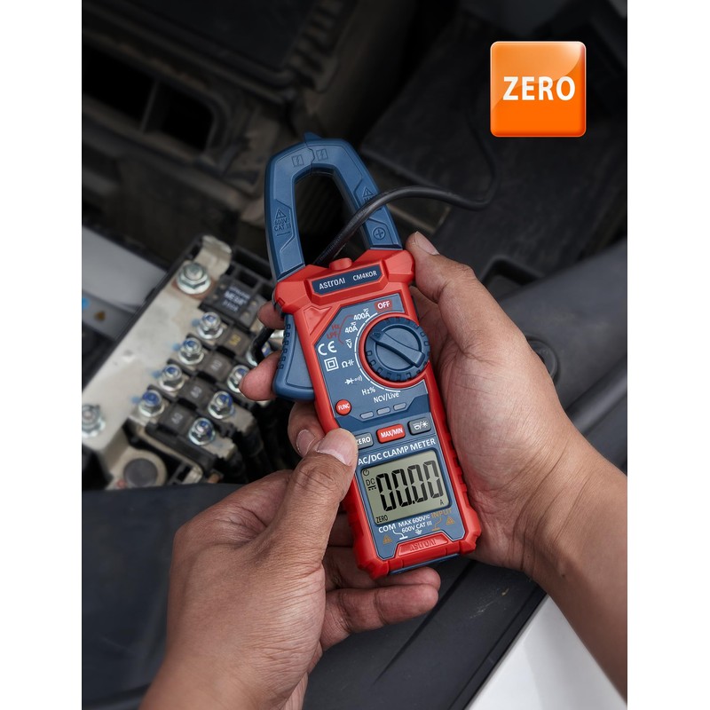 AstroAI Digital Clamp Meter Multimeter 4000 Counts Auto-ranging Amp Tester