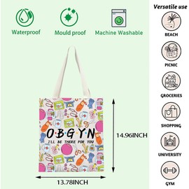 FOTAP OBGYN Gift OB-GYN Appreciation Handbag Ob-gyn Doctor Tote Bag Obstetrician Gynecologist Shoulder Bag (OBGYN UK)