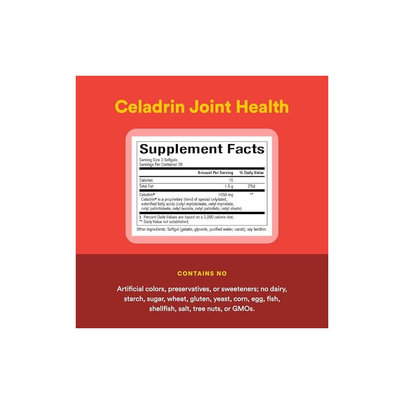 Natural Factors - Celadrin Joint Health 350mg, Supports Healthy Joint