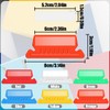 WELANE File Folder Tabs & Inserts, 50 PCS Colorful Plastic
