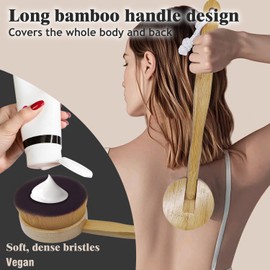 Self Tanner Brush Set With Tanning Mitt, Body Makeup Brushes includes Kabuki Brush for Self Tanner, Lotion Applicator for Back, Face Tanning Brushes for Self Tan