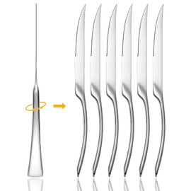 culterman 6 Pieces Stainless Steel Steak Knives Sets