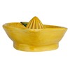 Creative Co-Op Countryside Citrus Stoneware Lemon Juicer, Multicolor