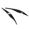 2PCs Front Headlight Eyebrow Cover Car Exterior Trim Replacement for