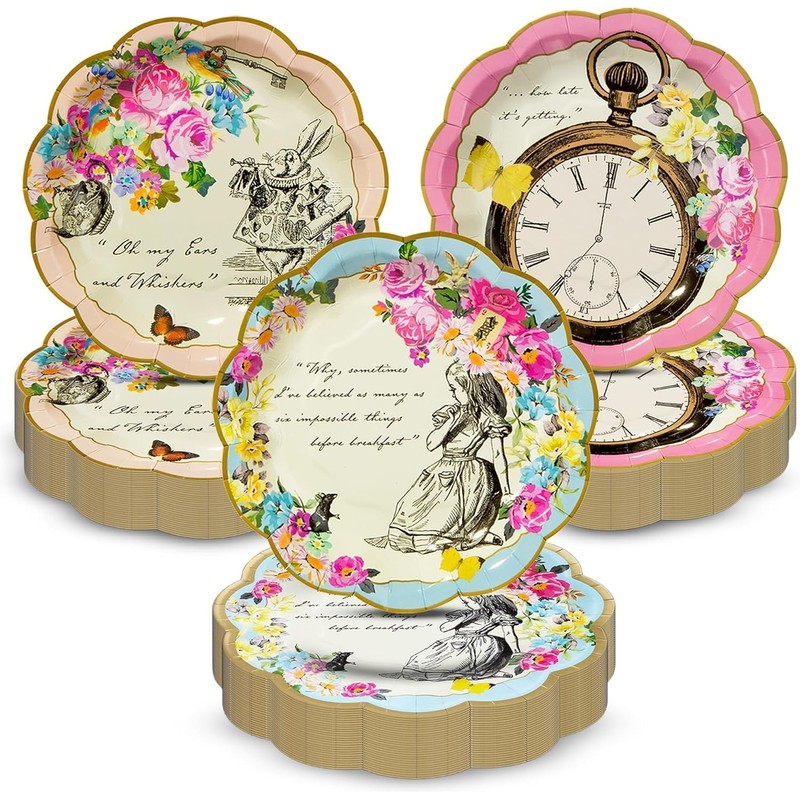 Talking Tables 60 Piatti di Carta Usa e Getta Tema