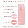 THERMOS Vacuum Insulated Straw Bottle 410ml Pink Beige for Children