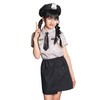 Clear Stone Coscheu! Greyish Police Kids Junior Girls 150cm Gray