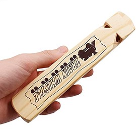 MYUBWTF Silbato de Tren de Madera Sólida 4 Tonos, Juguetes para Hacer Ruido y Silbato de Conductor para Fiesta de Cumpleaños, Premio de Carnaval, Juego de Animación o Propósitos Educativos