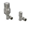 NRG 15mm Angled Thermostatic Radiator Valve and Manual Angled Valves