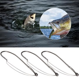 SG Store 30PCS Weedless Fishing Hooks #1/0#2/0#3/0 Anti-Hanging Bottom Mouthguard Fish Hook High Carbon Steel Long Neck Hooks for Shallow Water Area Around Lake Islands Rivers