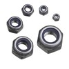 Pack of 100 Self-Locking Nuts, Stainless Steel Hexagonal Stop Nuts,