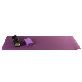 Attraction Design Yoga Mat Non Slip Exercise Mat Extra Thick Workout Mat for Yoga, Eco Friendly Exercise Yoga Mat High Density Fitness Pilates Mat with Carrying Strap, 72"x 24"x 6mm (Plum)