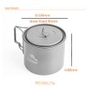 TOAKS Titanium 550ml Pot Cook System, TOAKS Ultralight Titanium 550ml