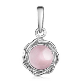 MATERIA by Matthias Wagner KA-59 Women's Necklace Antique Silver 925, Sterling Silver Gemstone, Quartz