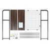 BENTFL Computer Desktop Bookcase, 2-Tier Desk Hutch, Multipurpose Countertop Storage