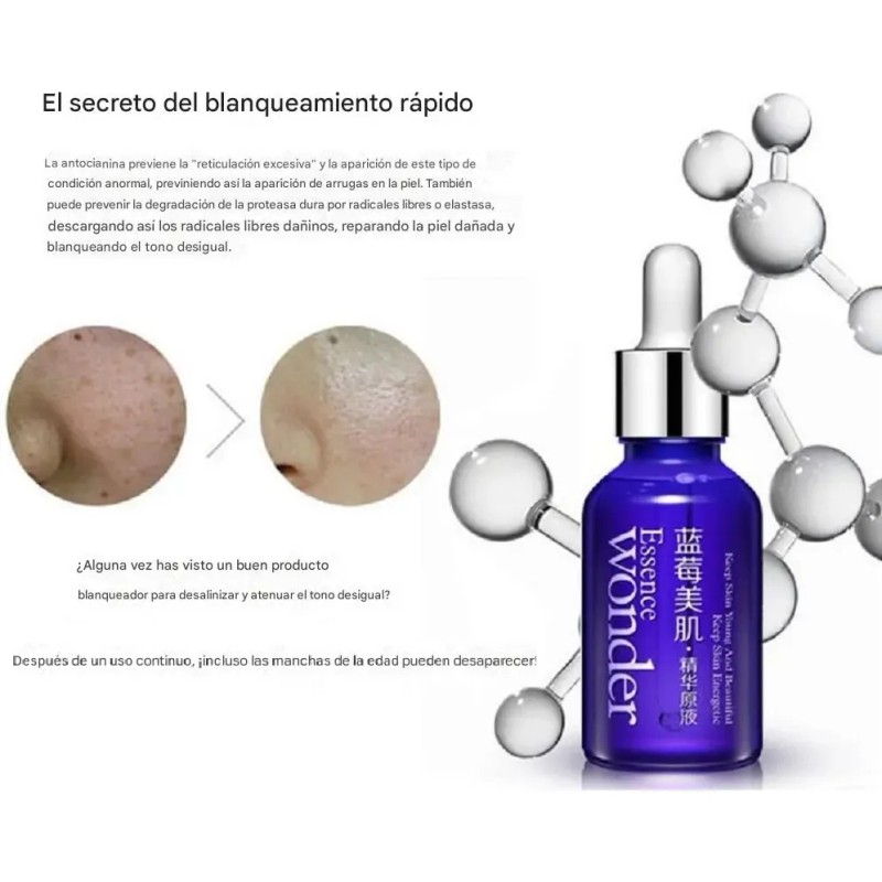 Wonder Essence Serum Bioaqua Blueberry Hidratante Rejuvenece