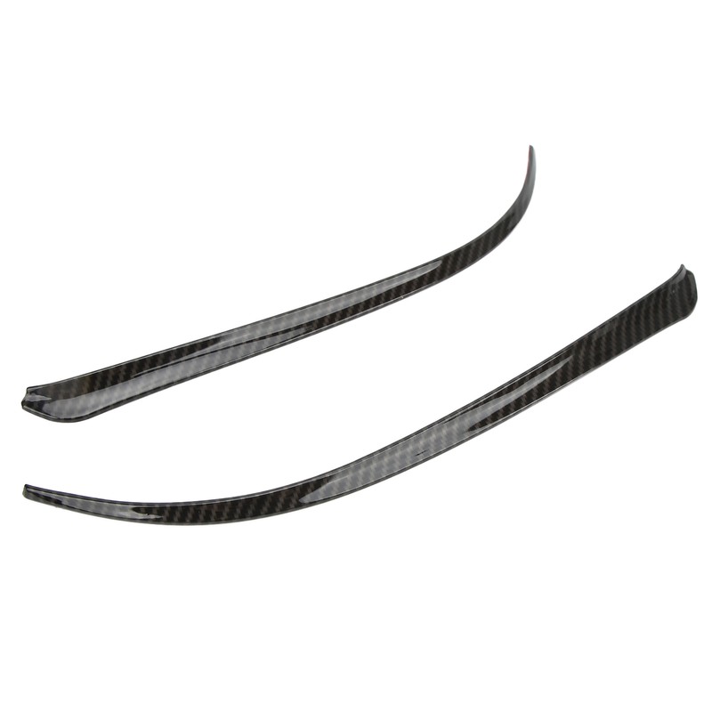 2pcs Side Rearview Mirror Trim ABS Carbon Fiber Color Wing