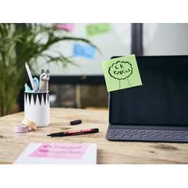 edding 143 B Permanent Foil Pen - Green - 1 Pen - Chisel Tip 1-3 mm - Pen for Writing on Glass, Plastic, Films and Smooth Surfaces - Quick-Drying, Smudge-proof and Waterproof