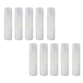 Poemtian Empty Lipstick Containers Clear Lip Balm Tubes 5g Plastic Transparent Empty Lipstick Container with Cap for Making Lipstick (30)