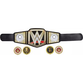 WWE Championship Showdown TITLE BELT w Swap side plates & Adjustable Role Play