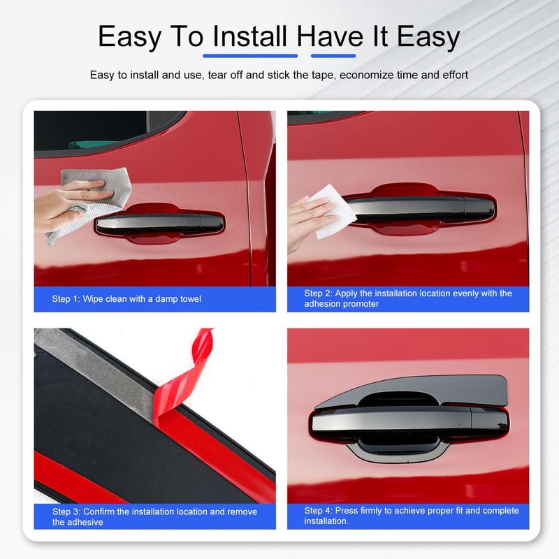 CZmenghe 12PCS Door Handle Cover Compatible with 2019-2025 Chevy Silverado