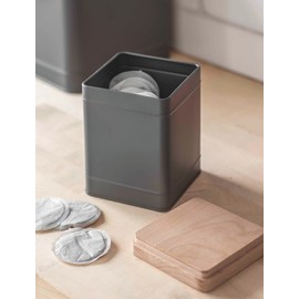 Garden Trading Borough Canister in Anthracite - Steel