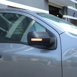 carmotion88 Matt Black Rearview Side Mirror Cover Accessories Trim For Nissan Titan 2016-23